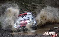 Elfyn Evans, al volante del Toyota Yaris WRC, durante el Rally de Grecia 2021, puntuable para el Campeonato del Mundo de Rallies WRC.