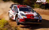 Sébastien Ogier, al volante del Toyota Yaris WRC, durante el Rally de Grecia 2021, puntuable para el Campeonato del Mundo de Rallies WRC.
