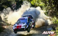 Sébastien Ogier, al volante del Toyota Yaris WRC, durante el Rally de Grecia 2021, puntuable para el Campeonato del Mundo de Rallies WRC.