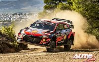 Dani Sordo, al volante del Hyundai i20 Coupé WRC, durante el Rally de Grecia 2021, puntuable para el Campeonato del Mundo de Rallies WRC.