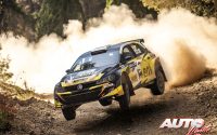 Simos Galatariotis, al volante del Volkswagen Polo GTI Rally2, durante el Rally de Grecia 2021, puntuable para el Campeonato del Mundo de Rallies.