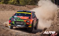 Leo Urlichich, al volante del Citroën C3 Rally2 de la categoría WRC 2, durante el Rally de Grecia 2021, puntuable para el Campeonato del Mundo de Rallies WRC 2.