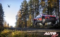 Craig Breen, al volante del Hyundai i20 Coupé WRC, durante el Rally de Finlandia 2021, puntuable para el Campeonato del Mundo de Rallies WRC.