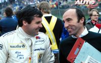 Frank Williams y Alan Jones conversando durante el GP de Bélgica 1980.