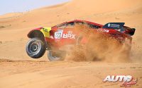 Orlando Terranova, al volante del BRX Prodrive Hunter, durante una etapa del Rally Dakar 2022.