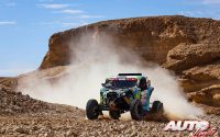 Santiago Navarro, al volante del Can-Am Maverick X3 Turbo, durante una etapa del Rally Dakar 2022.