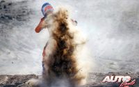 Benjamin Melot, a los mandos de su KTM 450 Rally Replica, durante una etapa del Rally Dakar 2022.