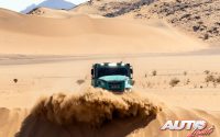 Janus Van Kasteren, al volante de un Iveco Powerstar Evo, durante una etapa del Rally Dakar 2022.