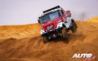 Ales Loprais, al volante de un Praga V4S DKR, durante una etapa del Rally Dakar 2022.