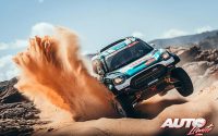 Yasir Seaidan, al volante del MINI John Cooper Works Rally 4x4, durante una etapa del Rally Dakar 2022.