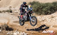 Daniel Nosiglia, a los mandos de su KTM 450 Rally Rieju, durante una etapa del Rally Dakar 2022.