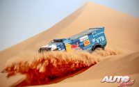 Andrey Karginov, al volante del Kamaz 43509, durante una etapa del Rally Dakar 2022.