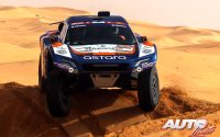 Oscar Fuertes, al volante del Astara 01 Concept Buggy, durante una etapa del Rally Dakar 2022.
