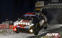 Esapekka Lappi, al volante del Toyota GR Yaris Rally1, durante el Rally de Suecia 2022, puntuable para el Campeonato del Mundo de Rallies WRC.