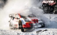 Takamoto Katsuta, al volante del Toyota GR Yaris Rally1, durante el Rally de Suecia 2022, puntuable para el Campeonato del Mundo de Rallies WRC.