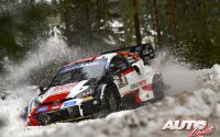 Elfyn Evans, al volante del Toyota GR Yaris Rally1, durante el Rally de Suecia 2022, puntuable para el Campeonato del Mundo de Rallies WRC.