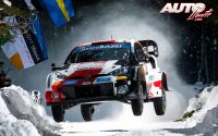 Esapekka Lappi, al volante del Toyota GR Yaris Rally1, durante el Rally de Suecia 2022, puntuable para el Campeonato del Mundo de Rallies WRC.
