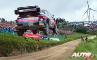 Dani Sordo, al volante del Hyundai i20 N Rally1 WRC, durante el Rally de Portugal 2022, puntuable para el Campeonato del Mundo de Rallies WRC.