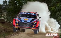 Ott Tänak, al volante del Hyundai i20 N Rally1 WRC, durante el Rally de Portugal 2022, puntuable para el Campeonato del Mundo de Rallies WRC.