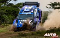 Jourdan Serderidis, al volante del Ford Puma Rally1 WRC, durante el Rally Safari de Kenia 2022, puntuable para el Campeonato del Mundo de Rallies WRC.