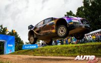 Craig Breen, al volante del Ford Puma Rally1 WRC, durante el Rally de Estonia 2022, puntuable para el Campeonato del Mundo de Rallies WRC.