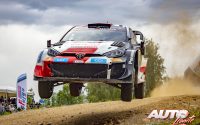 Elfyn Evans, al volante del Toyota GR Yaris Rally1 WRC, durante el Rally de Estonia 2022, puntuable para el Campeonato del Mundo de Rallies WRC.