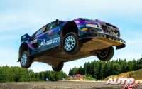 Gus Greensmith, al volante del Ford Puma Rally1 WRC, durante el Rally de Estonia 2022, puntuable para el Campeonato del Mundo de Rallies WRC.
