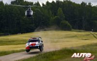Elfyn Evans, al volante del Toyota GR Yaris Rally1 WRC, durante el Rally de Estonia 2022, puntuable para el Campeonato del Mundo de Rallies WRC.