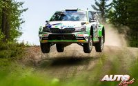 Emil Lindholm, al volante del Skoda Fabia Evo Rally2 WRC 2, obtenía la victoria de la categoría WRC 2 en el Rally de Finlandia 2022, puntuable para el Campeonato del Mundo de Rallies WRC 2.