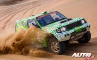 Jaap Bolk, al volante del Mitsubishi Pajero Evolution, durante una etapa del Rally Dakar Classic 2023.
