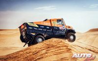 Martin Macik, al volante de un Iveco Powerstar, durante una etapa del Rally Dakar 2023.