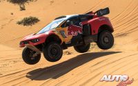 Sébastien Loeb, al volante de un Prodrive Hunter, durante una etapa del Rally Dakar 2023.