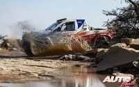 José Vidanya, al volante de un Mitsubishi L200, durante una etapa del Rally Dakar Classic 2023.