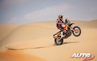 Kevin Benavides, a los mandos de su KTM 450 Rally Factory, obtenía la victoria en la categoría de motos del Rally Dakar 2023.